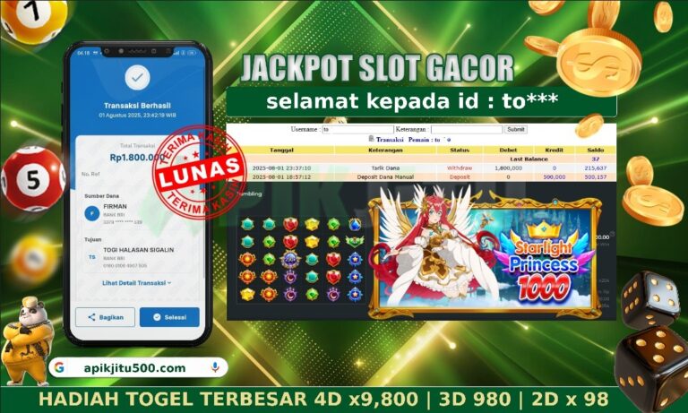 SLOT STARLIGHT PRINCES 1000 – APIKJITU 02 AGUSTUS 2025