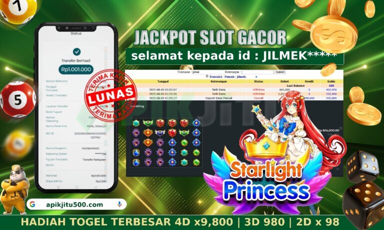 SLOT STARLIGHT PRINCES 1000 – APIKJITU 03 AGUSTUS 2025