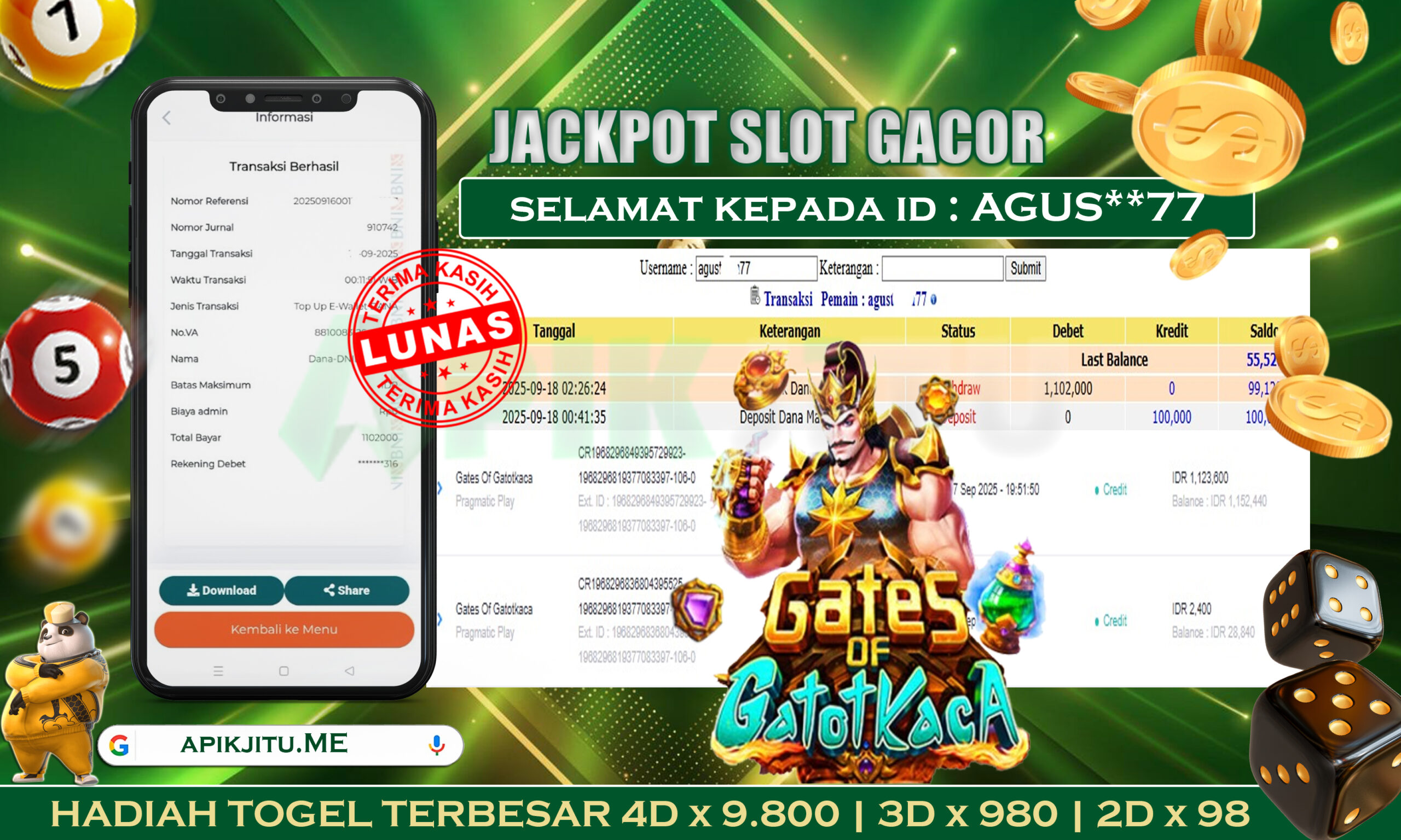 SLOT GATES OF GATOTKACA