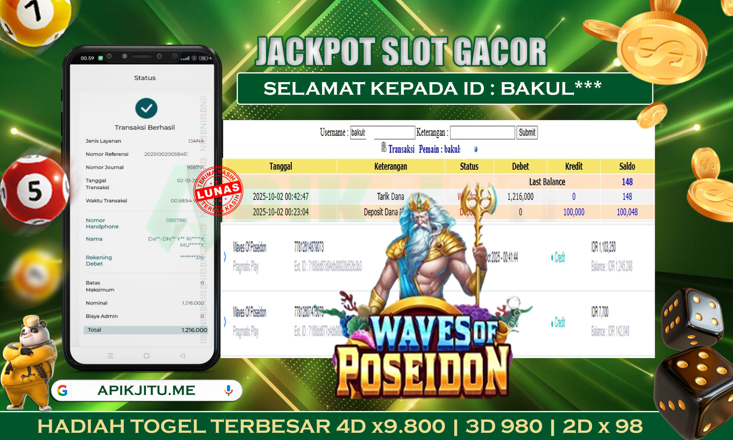 SLOT WAVES OF POSEIDON