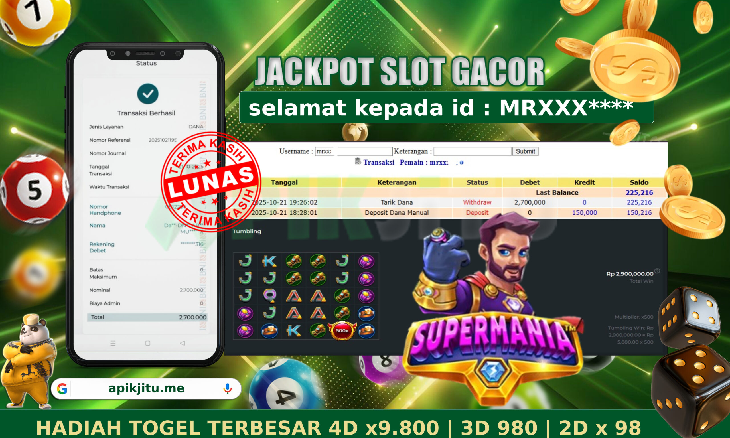 SLOT SUPERMANIA