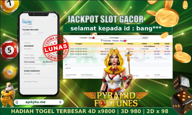 SLOT PYRAMID FORTUNES – APIKJITU 6 OKTOBER 2025