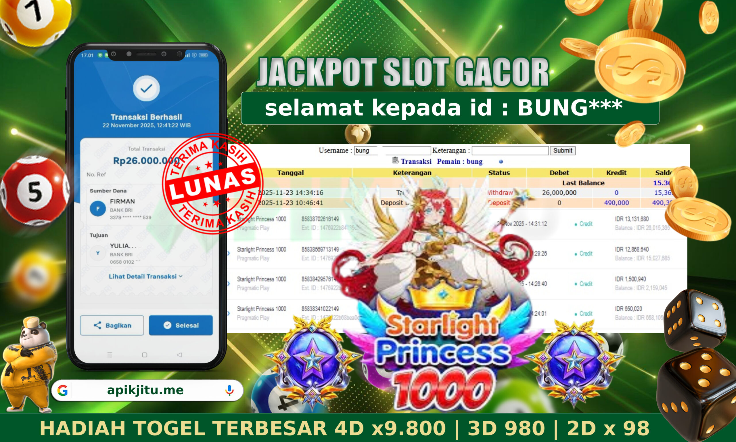 SLOT STARLIGHT PRINCESS 1000