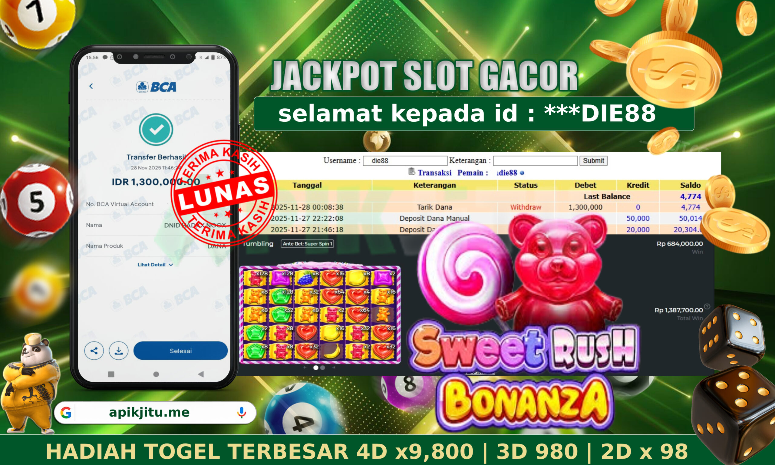 SLOT SWEET RUSH BONANZA