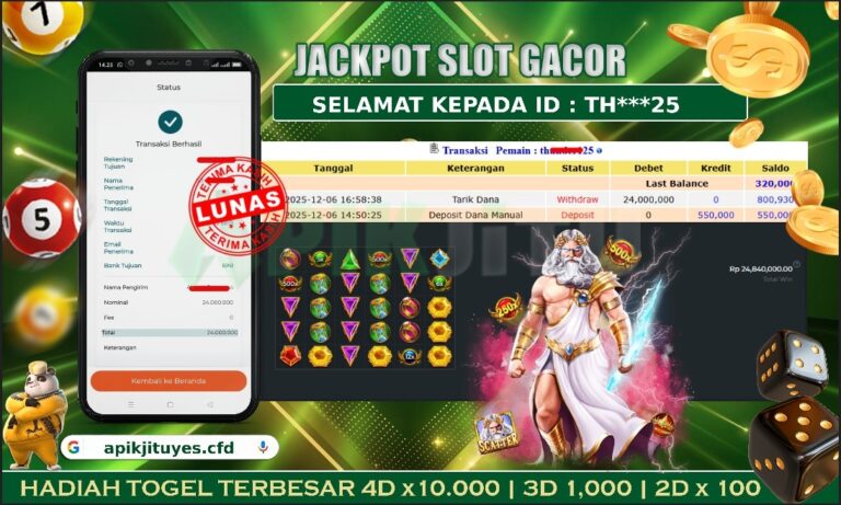 SLOT GATES OF OLYMPUS – APIKJITU 06 DESEMBER 2025